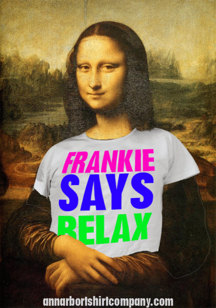 mona lisa wearing t-shirt